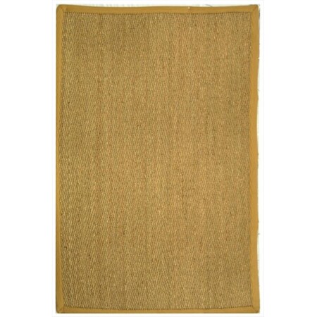 Safavieh 6 x 6 ft. Round Casual Natural and Beige Natural Fiber Rug NF115A-6R